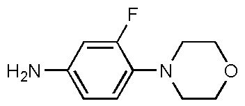 3-Fluoro-4-morpholin-4-yl-phenylamine, 98% (Custom work)