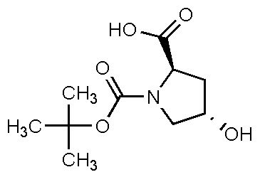 N-Boc-trans-4-hydroxy-D-proline, 97% (Custom work)