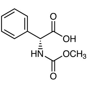 (R)-2-((Methoxycarbonyl)amino)-2-phenylacetic acid, 97%